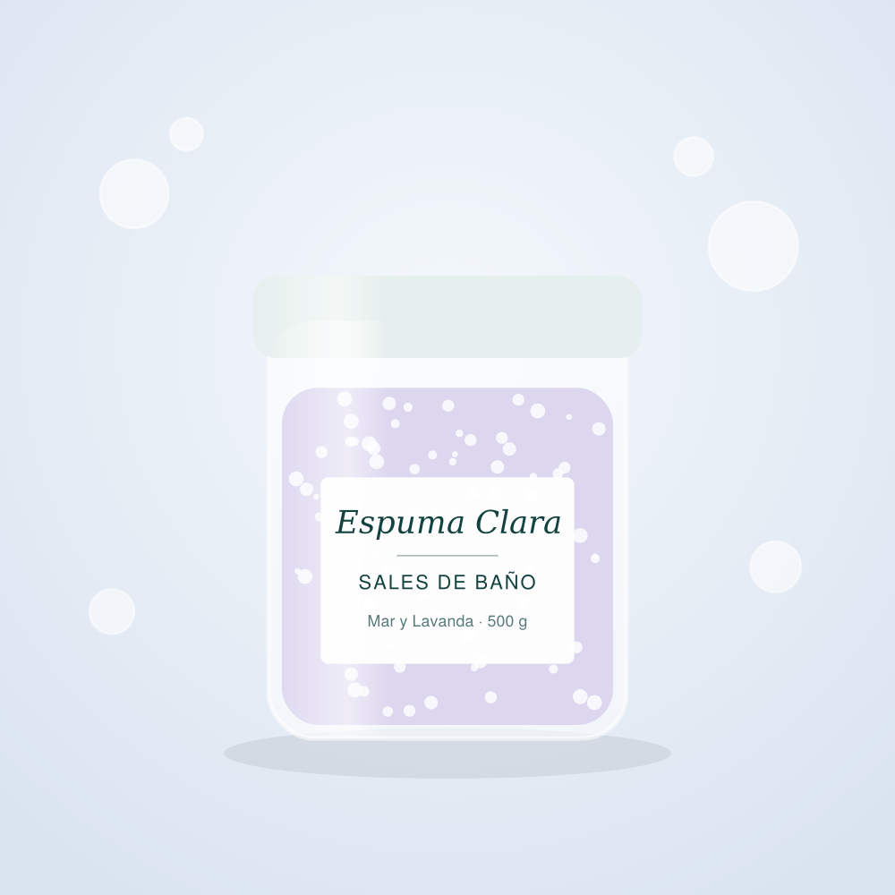 Sales de Baño Mar y Lavanda 500 g